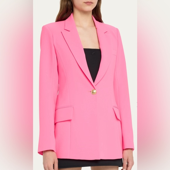Retrofete Kristen Blazer Jacket Hyper Pink XS NWT - Picture 2 of 14